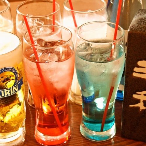 夜は飲放付プラン多数★