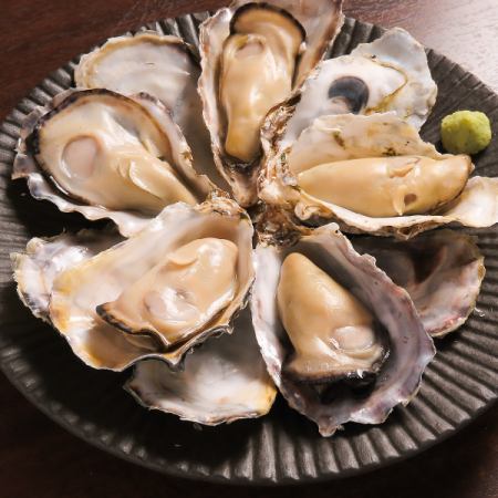 蒸し牡蠣 4個+1個
