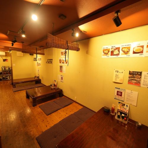 当店は座敷をご用意！仕切りで周りを気にせず楽しむことも可能！