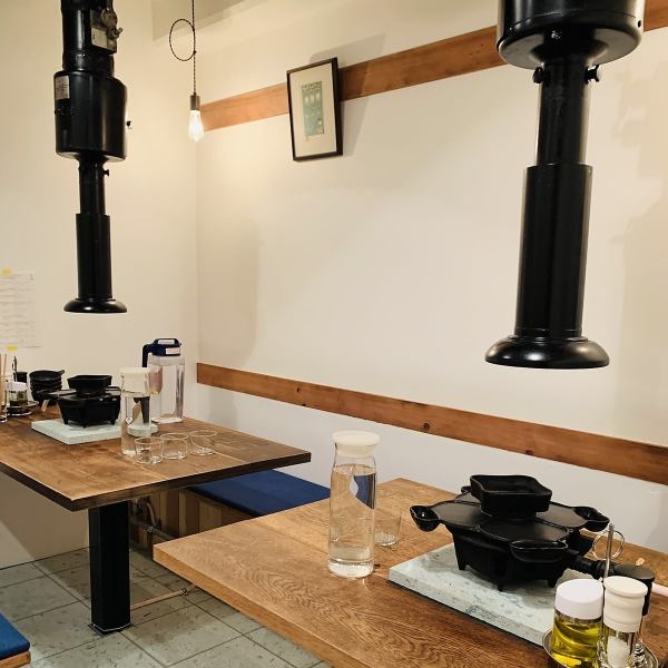 You can relax and enjoy yakiniku at the table seats in the private room.Please use it in various scenes according to the purpose.