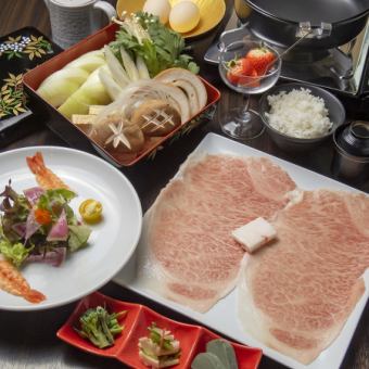 [Dinner] New sukiyaki course★Top quality domestic Japanese black beef sirloin★7 dishes in total◇8,800 yen