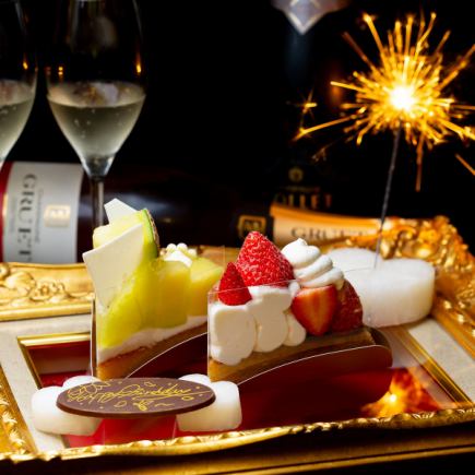 【周年庆套餐★】精选日本黑毛牛肉寿司、西冷牛排等8道菜 ◆ 11,000日元