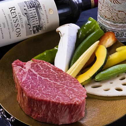 【シェフお任せコース】国産和牛ヒレ◆全8品