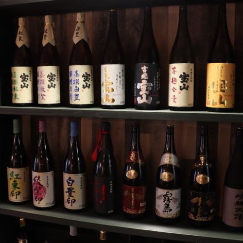 A variety of carefully selected sake and shochu◎