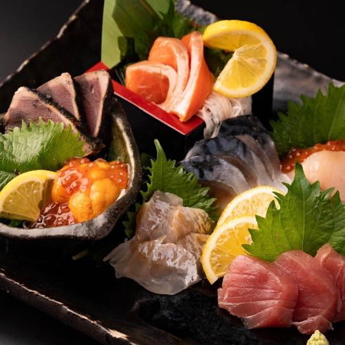 Assorted 5 types of sashimi