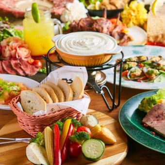 2月【こだわり洋食コース】《3H飲み放題×6品4000円》とろとろチーズフォンデュなど◎