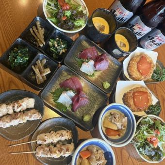 3～6月限定!【春満喫コース♪】2h生ビール付き飲み放題付きクーポン自動適応￥6500→￥6000