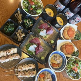 3～6月限定!【春満喫コース♪】2h生ビール付き飲み放題付きクーポン自動適応￥6500→￥6000