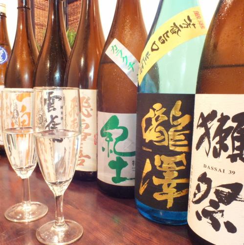 日本酒の種類豊富な居酒屋