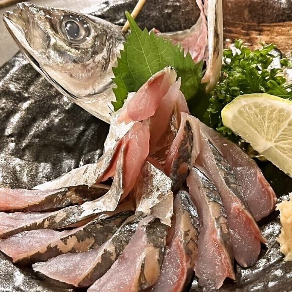 鯵の姿づくり￥950（税込）