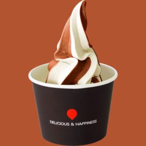 Vanilla & Chocolate Soft Serve Ice Cream
