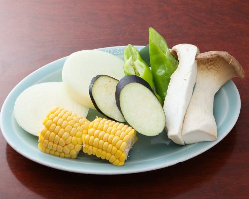 季節の焼き野菜