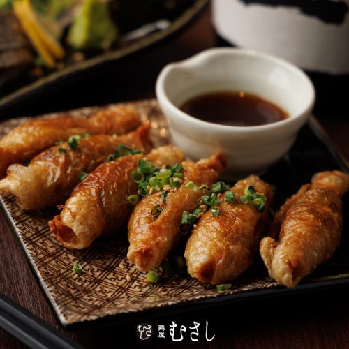 Chicken skin dumplings