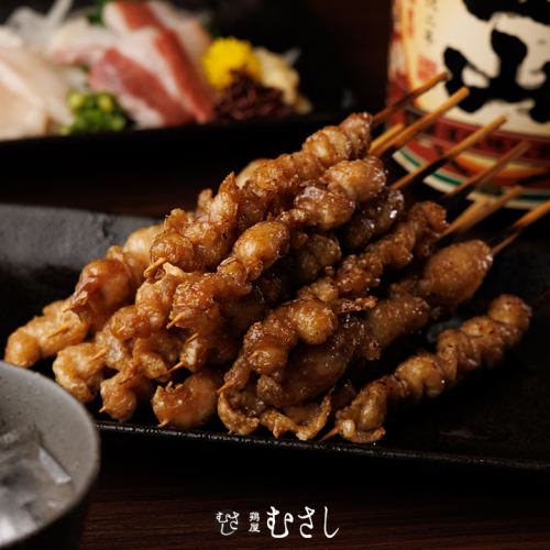 [Hakata Kawa Kushi] Our recommended skewers, carefully rolled one by one