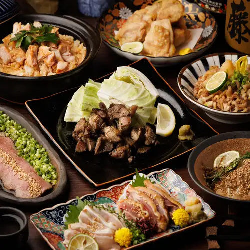 特選九州名物と炭火焼き黒豚［極みむさしコース］全11品 2.5時間飲み放題付 7000円