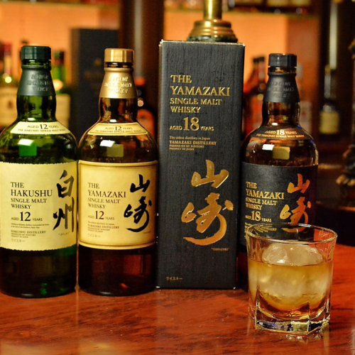 Matsuyama's unique lineup ♪ Japanese whiskey