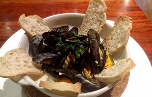 Mussels white wine steamed