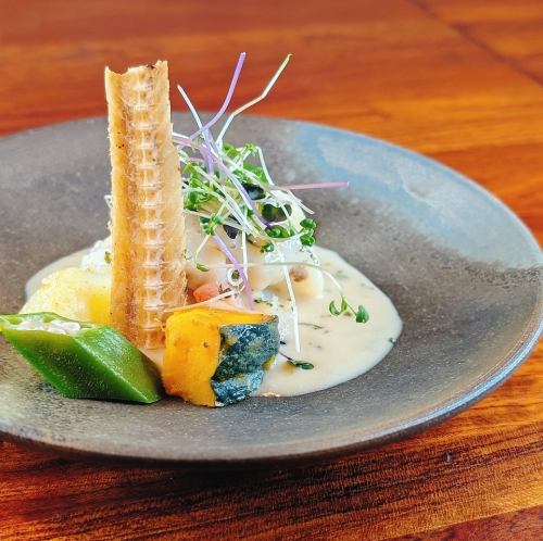 A little dinner mini course: 3,850 yen (tax included)