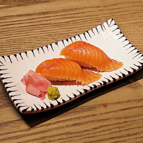 2 pieces of salmon
