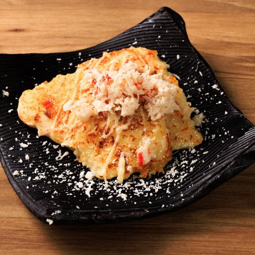 蓬鬆酥脆的烤蟹肉棒乳酪