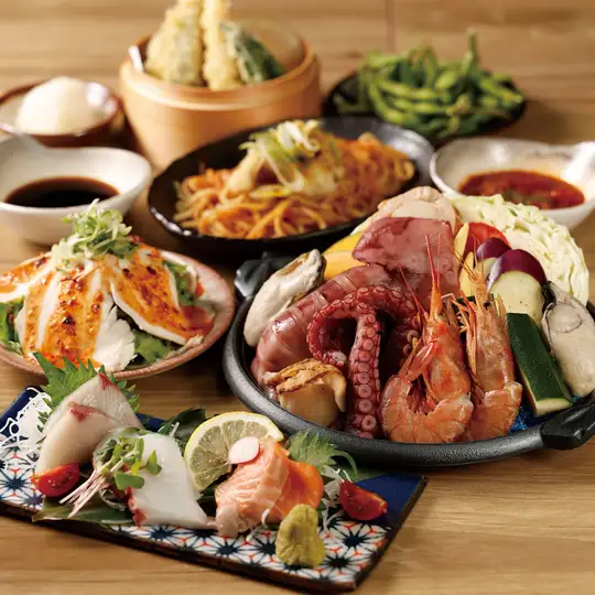 內含120分鐘無限暢飲 | 陶瓷盤烤海鮮套餐