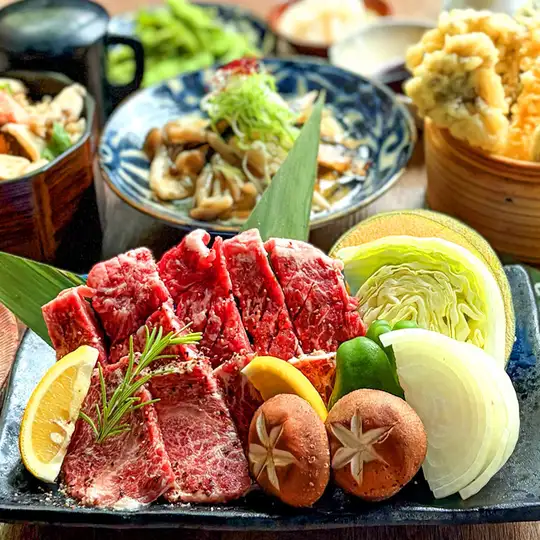 【秋季宴席套餐】含120分钟畅饮 | 秋季蔬菜牛肉烧烤套餐