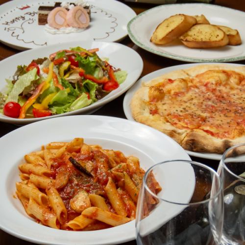 【全10品★2時間飲み放題】お席の時間3時間!カプリチョーザ人気メニューを堪能♪追いコンコース3000円