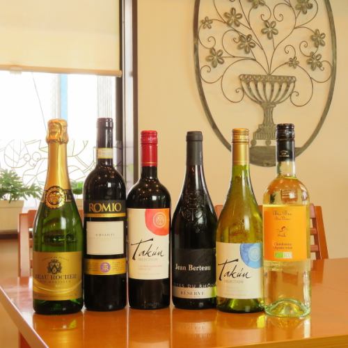 We have an abundance of wines that match your dishes.