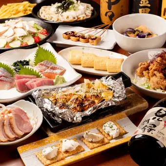 【2時間飲み放題付】新鮮な海鮮を使ったたっぷり13品～宴会5000円コース～