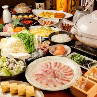 【2時間飲み放題付】ぶりしゃぶ・牛ステーキを堪能～ぶりしゃぶ6000円コース～