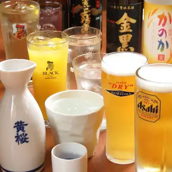 【単品飲み放題】約80種のドリンク飲み放題90分　1,800円(税込)