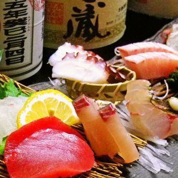 Assorted sashimi (8-9 items)
