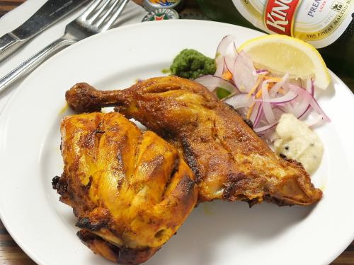 2 tandoori chicken / 1 tandoori chicken