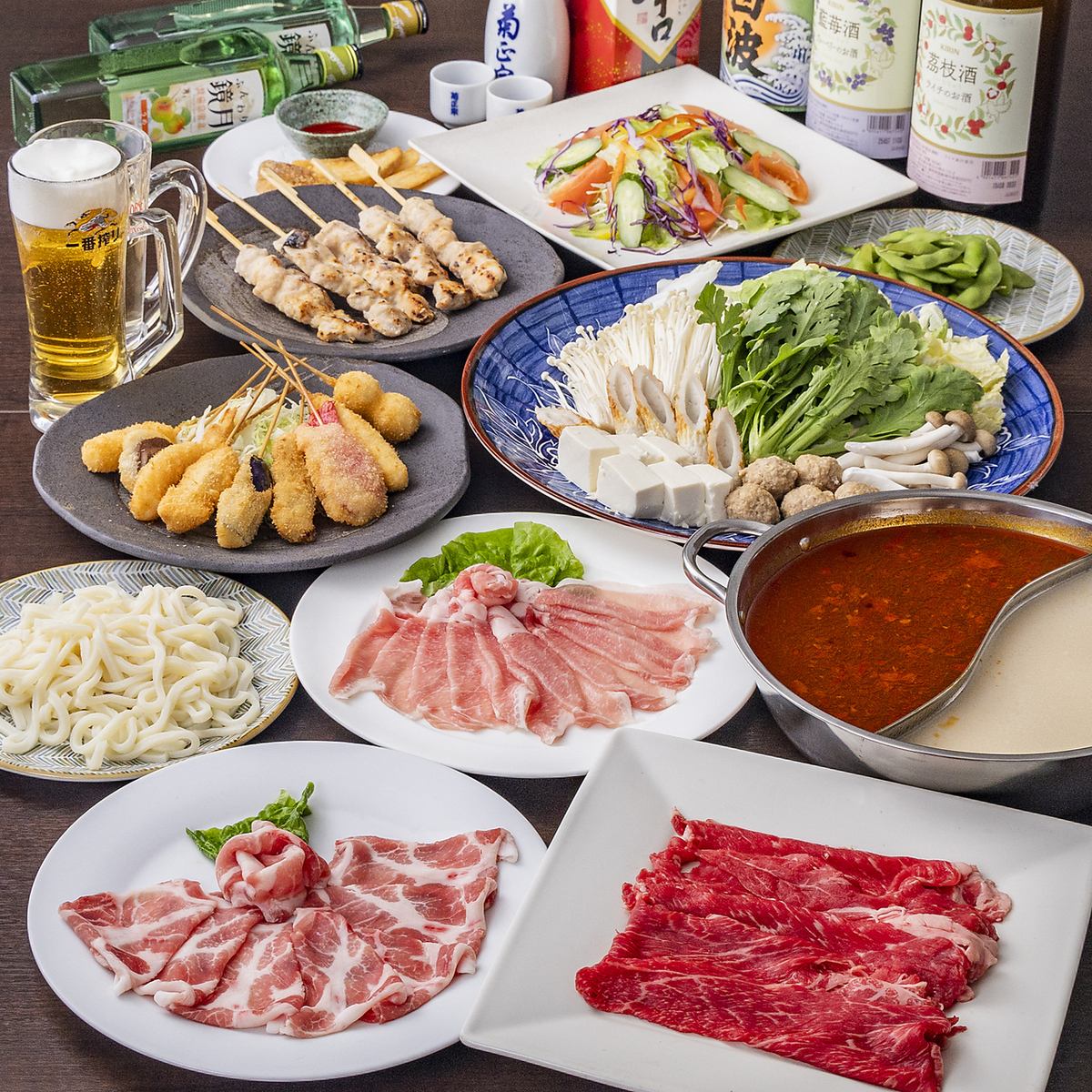 幹事必見！大人数の宴会にピッタリな飲み放題付きコースをご用意♪