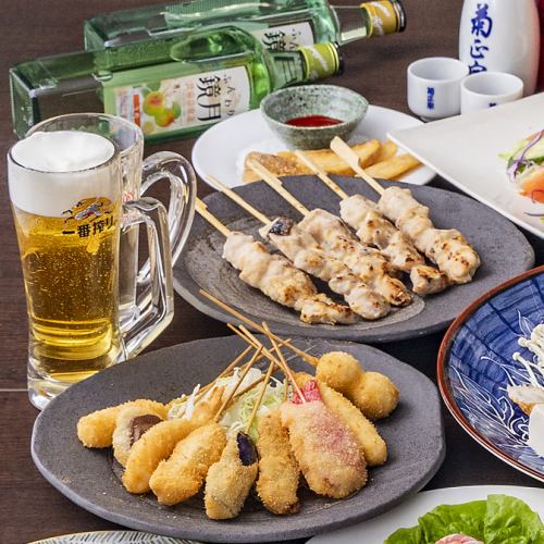 鉄板×串がメインのお店！