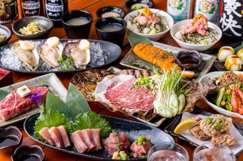 [Manju Gout Hot Pot Course] 6,500 yen → 5,500 yen "Our pride! Luxurious gout hot pot, jewel-shaped tuna platter" All 10 dishes with all-you-can-drink bottles