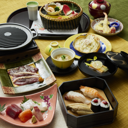 ★（9月1日起）【季節特製懷石料理】黑毛和牛與鴨肉鐵板燒「Rindo」6,500日圓（含稅、服務費）