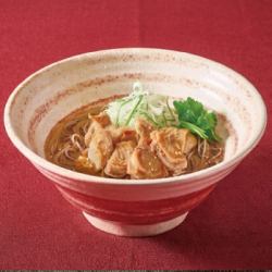 Cold chicken soba