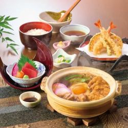Miso-stewed Japanese set meal