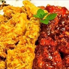 半半チキン 3種中で2個選択(フライド・ヤンニョム・醤油ダレ) 骨付き