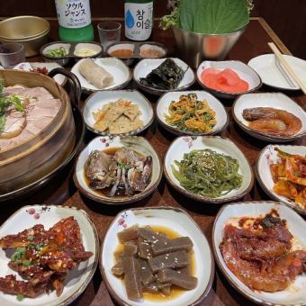 [新大久保韩国餐厅]特制Minari Bossam套餐
