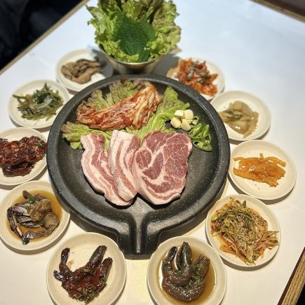 韓食堂、スペシャルサムギョプサルSET