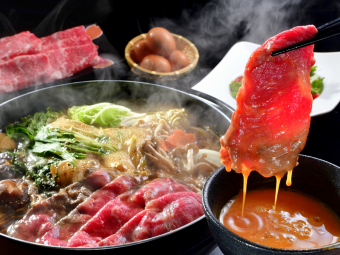 【鍋人気No.1】すきやきコース[120分飲放題付]6000円(税込)