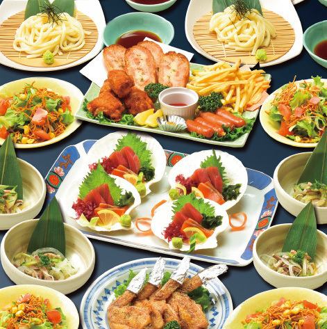 【お手軽宴会コース】全7品 2時間飲み放題付き！4000円(税込)～