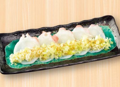 たこのネギ塩ごま風味