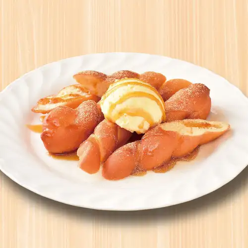 豆浆炸面包冰淇淋
