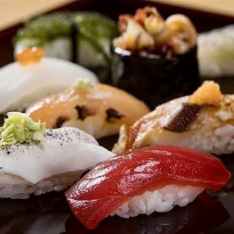 【에치고 스시】일본해 신선한 생선 맡겨 주먹 5관