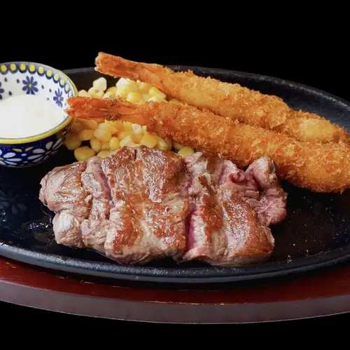 エビフライ2尾&Jr.テーキ100g