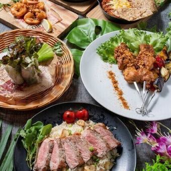 [Good value for money] 2-hour all-you-can-drink "18-item course including grilled meat sushi and meat platter" 3,700 yen → 2,700 yen tax included