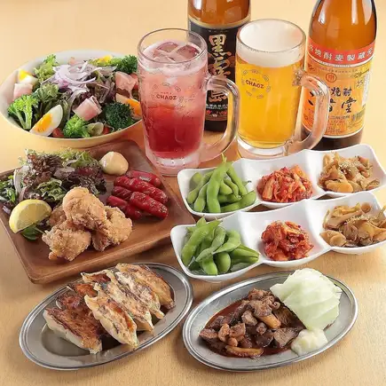 平日18時以降限定！【120分飲み放題付ちょこっと餃子コース】